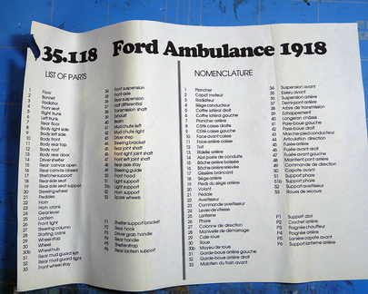 Ford ambulance 1918 Resicast 1/35